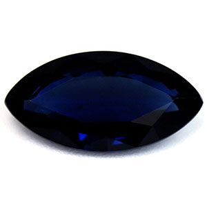 Szafir 1,57 ct, niebieski, szlif markiza