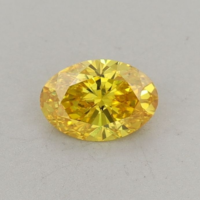 0.35 CT Fancy Vivid Yellow OVAL