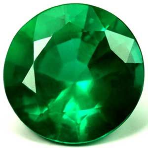 Szmaragd 2,62 ct, zielony, szlif okrągły