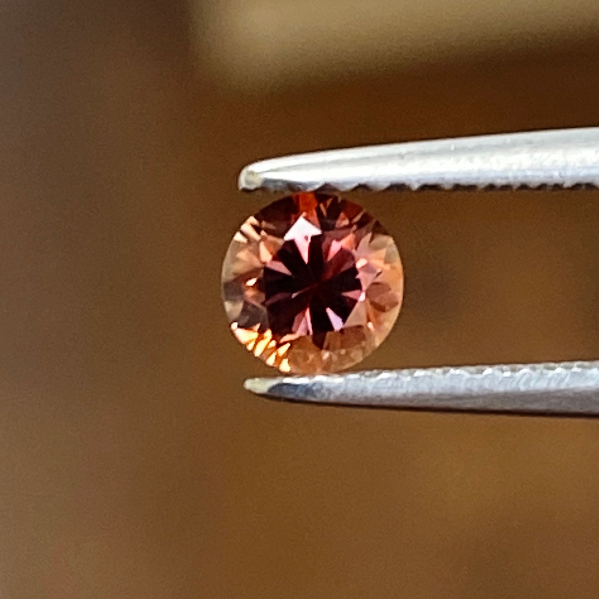 SAPPHIRE FACETED 0.46ct ORANGE Orange EC UNITEDSTATES HEATED