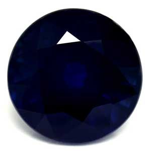 Szafir 2,66 ct, niebieski, szlif okrągły