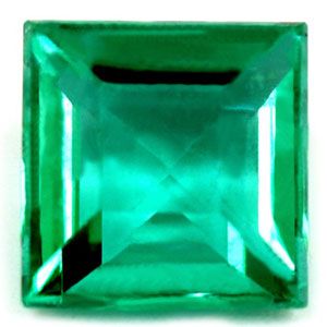 Szmaragd 1,39 ct, zielony, szlif kwadratowy