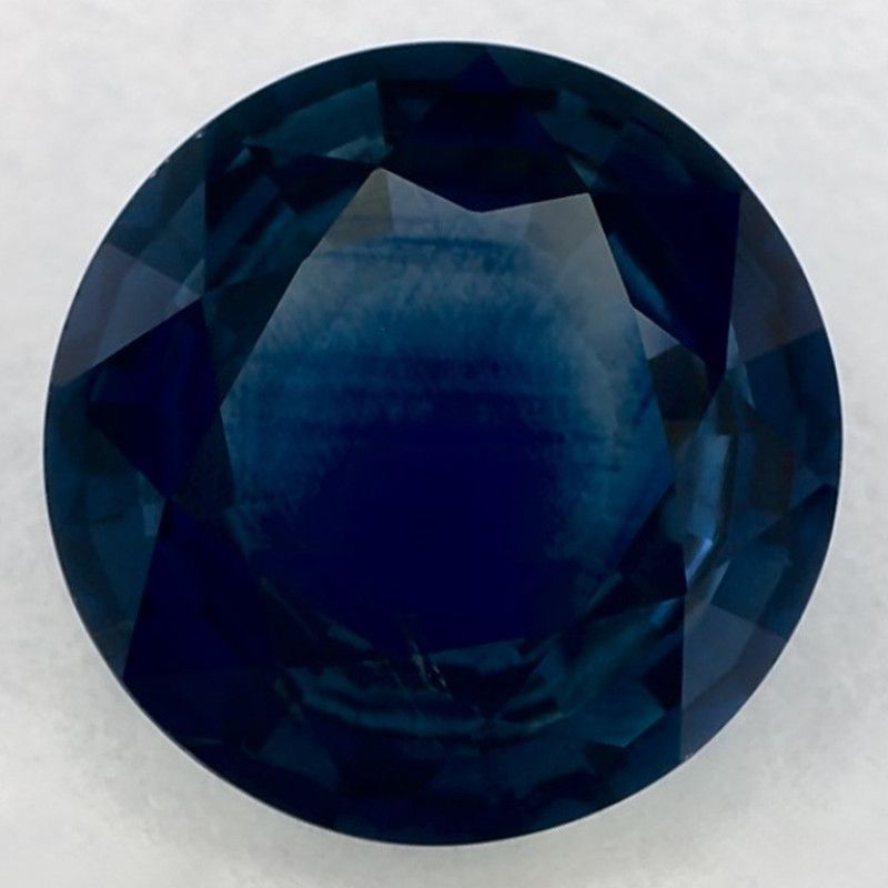 Szafir 3,46 ct, niebieski, szlif okrągły