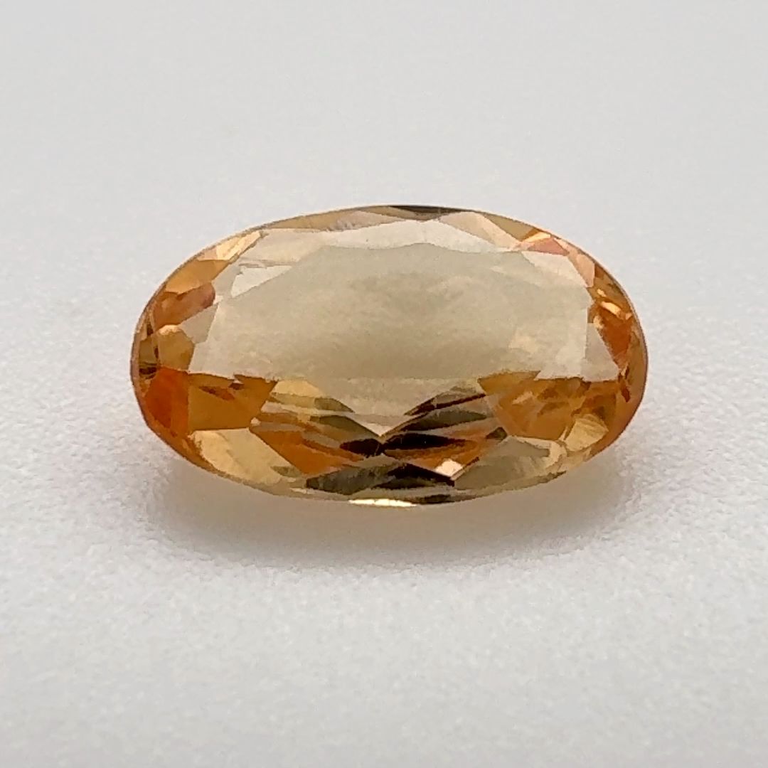 TOPAZ FACETED 1.37ct ORANGE Vivid Orange EC BRAZIL NONE