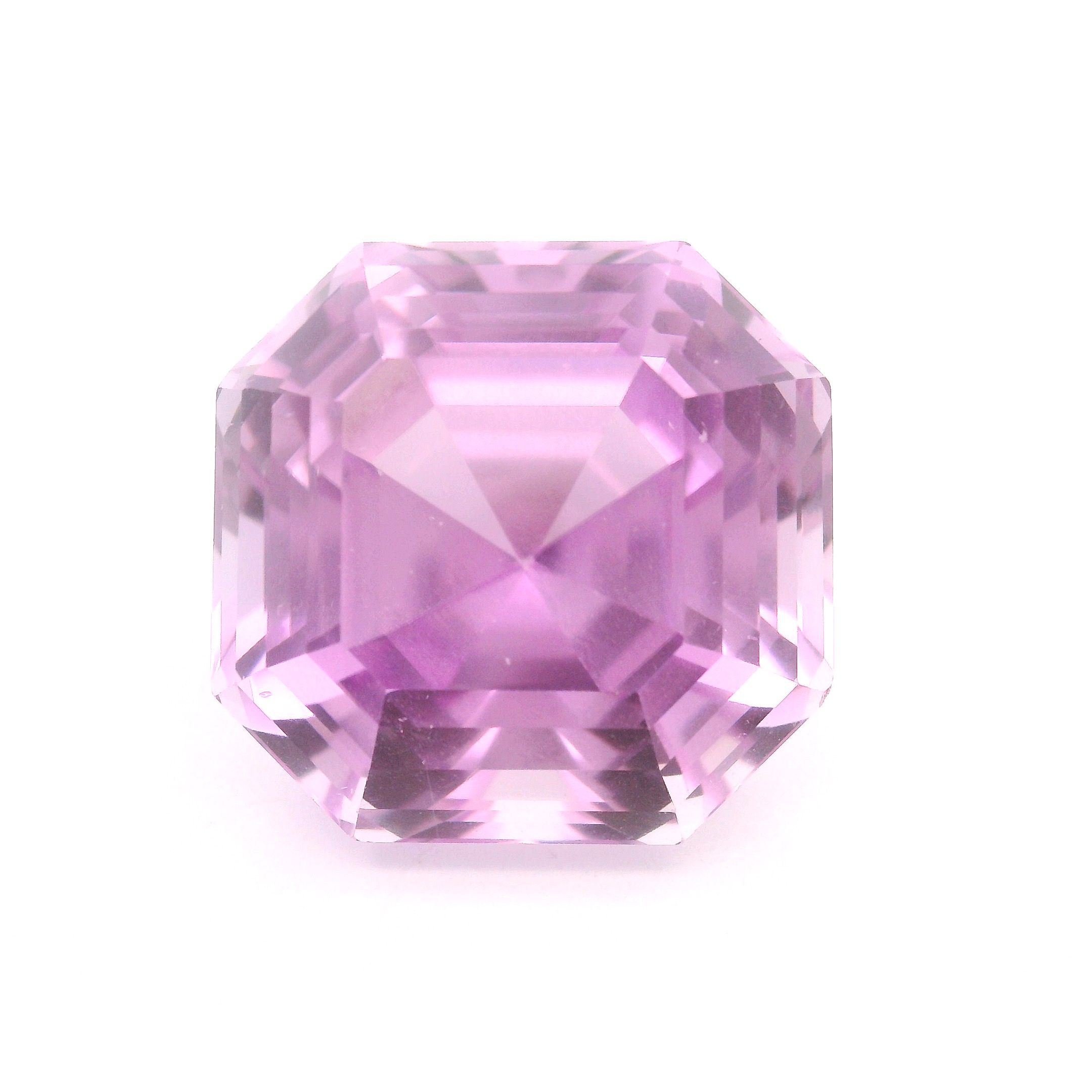 Kunzyt 24,97 ct, różowy, szlif ośmiokątny
