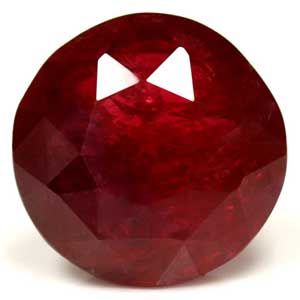 Rubin 2,05 ct, czerwony, szlif okrągły