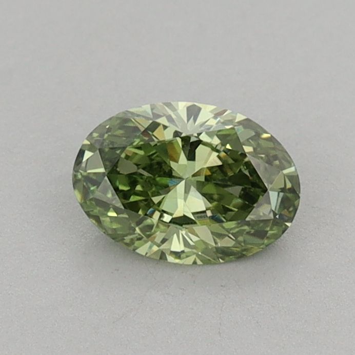 0.46 CT Fancy Vivid Green OVAL