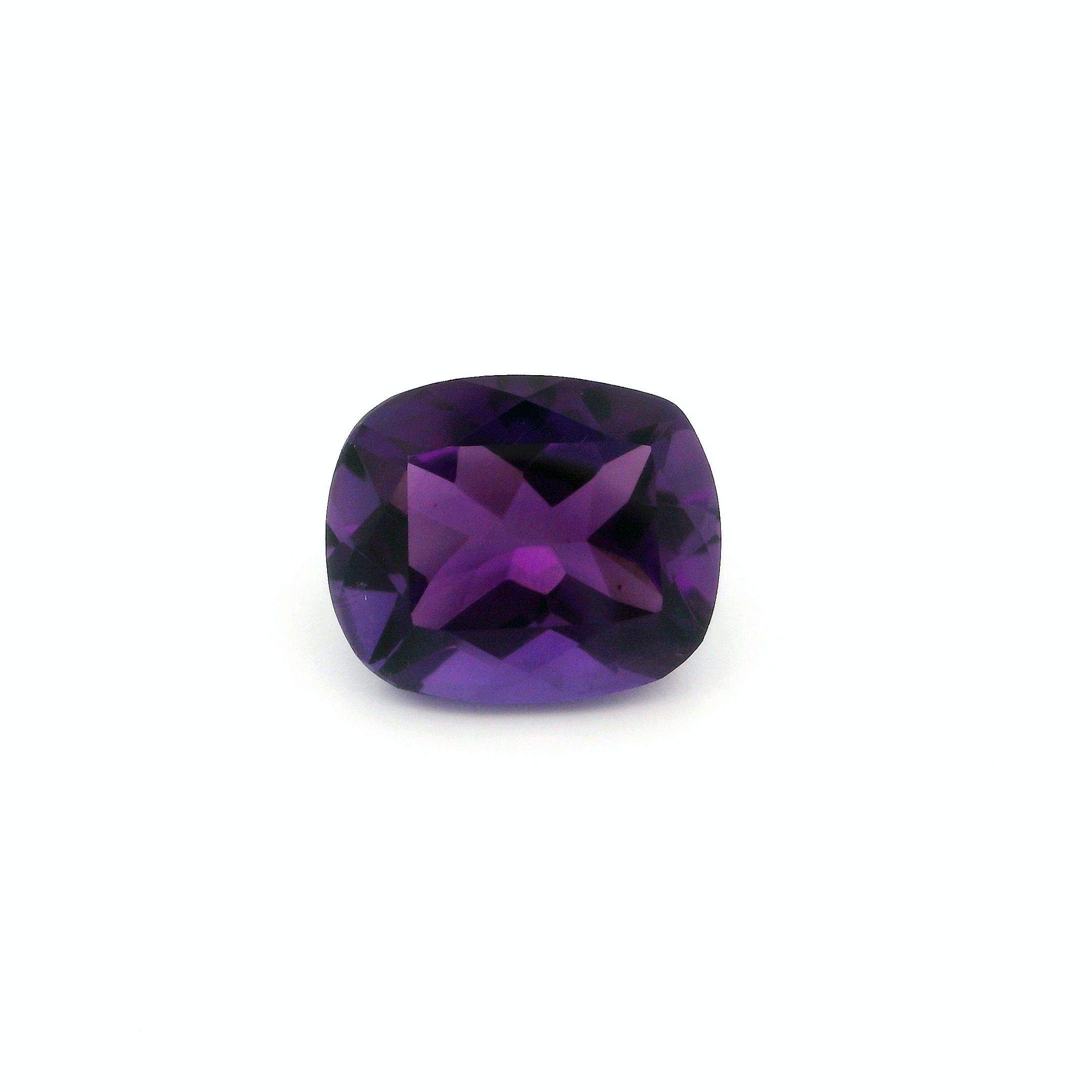 Ametyst 4,91 ct, purpurowy, szlif cushion