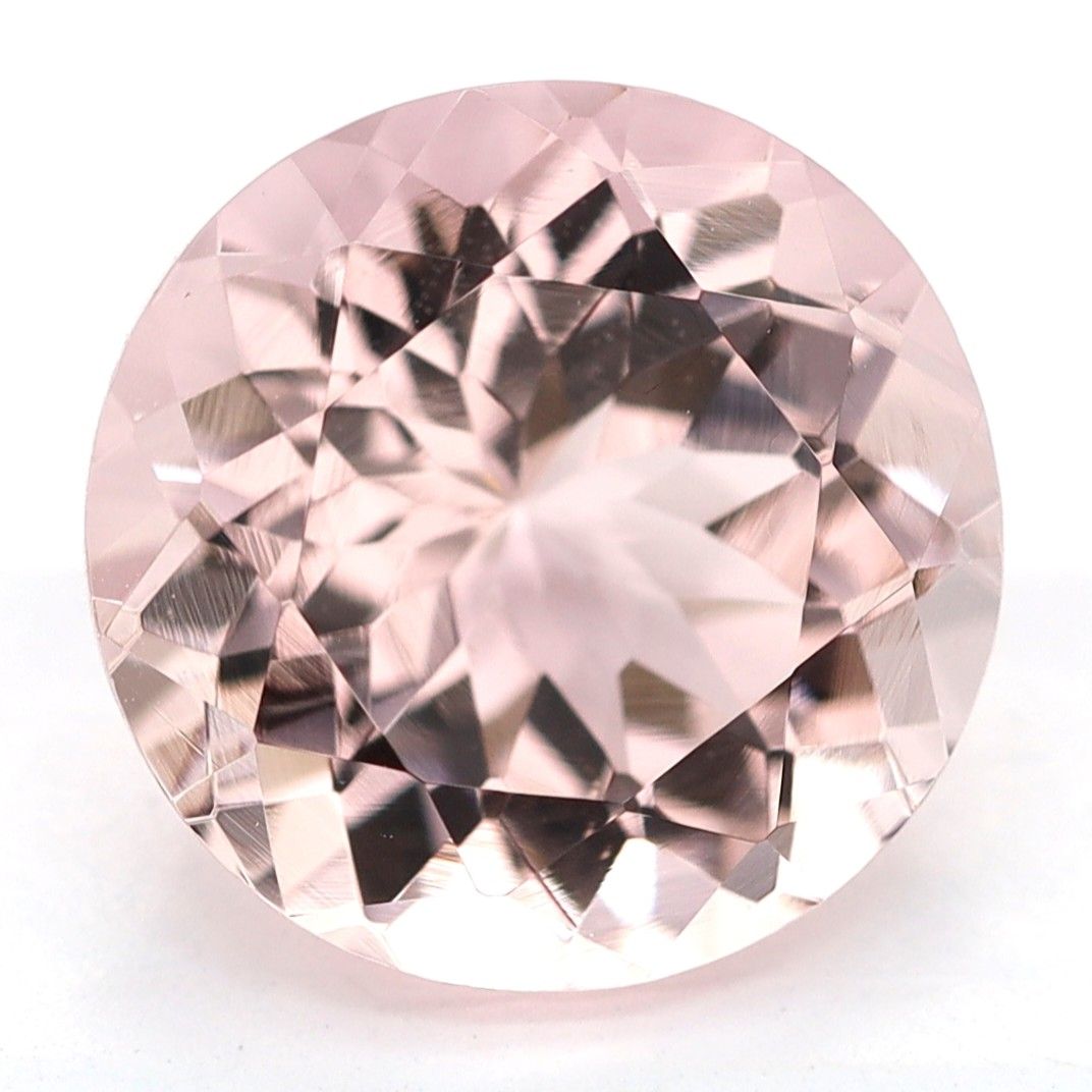 Morganit 2,56 ct, różowy, szlif okrągły