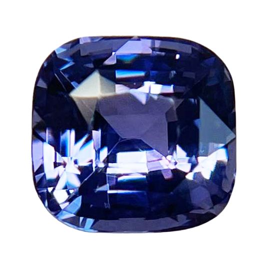Szafir 2,06 ct, purpurowy, szlif cushion