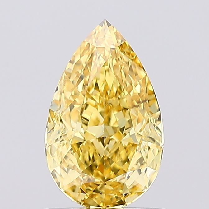1.01 CT Fancy Vivid Yellow PEAR