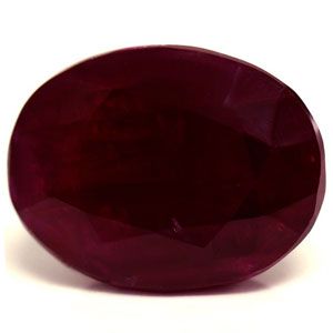 Rubin 4,22 ct, czerwony, szlif owalny