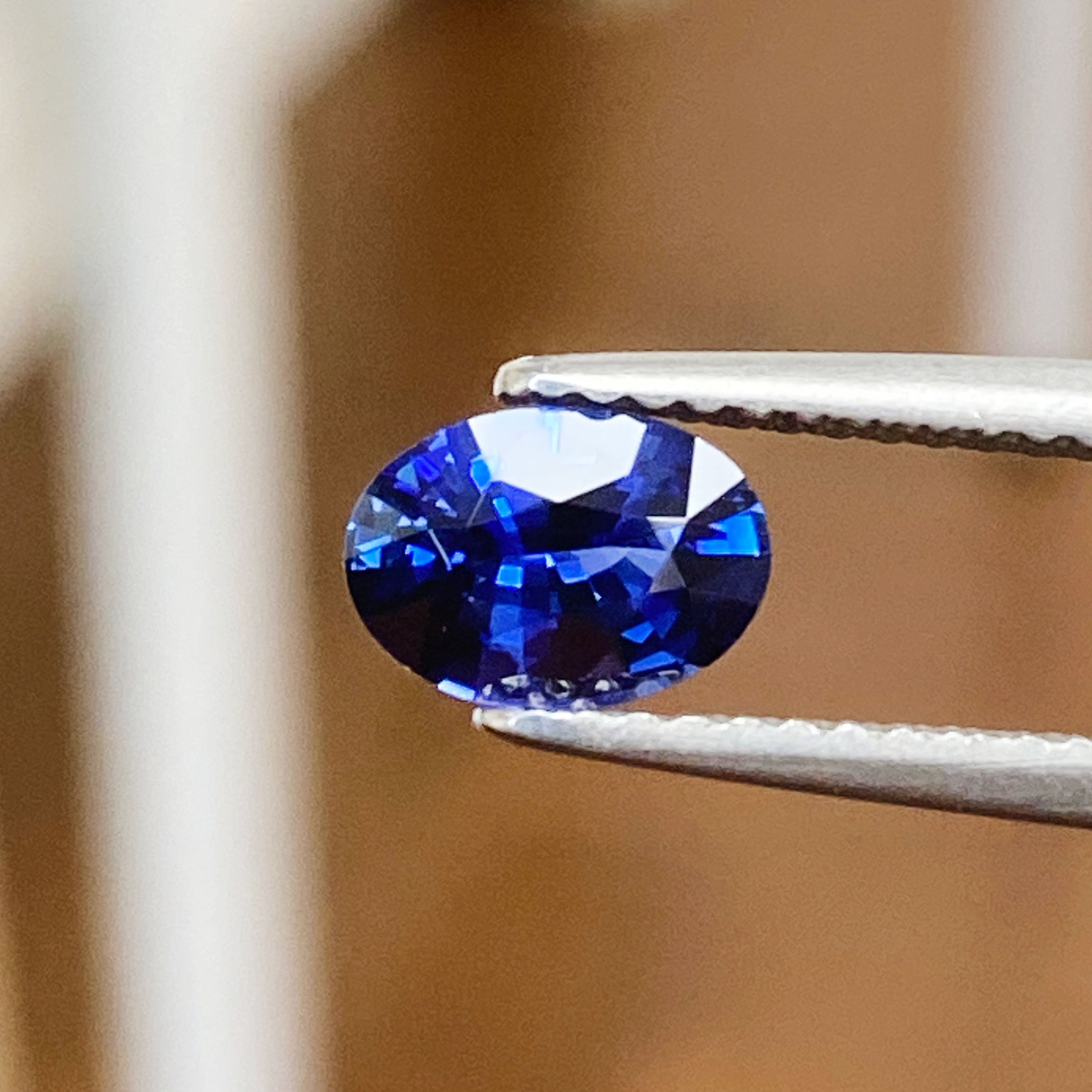 SAPPHIRE FACETED 0.84ct BLUE Blue EC SRILANKA HEATED