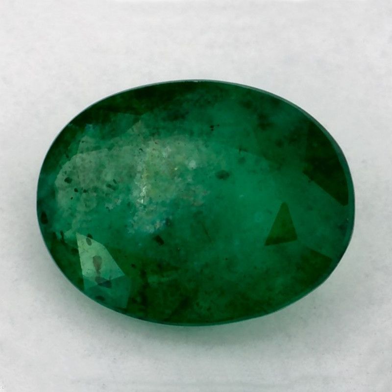 Szmaragd 1,07 ct, zielony, szlif owalny