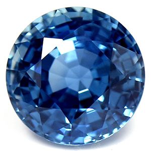 Szafir 1,86 ct, niebieski, szlif okrągły