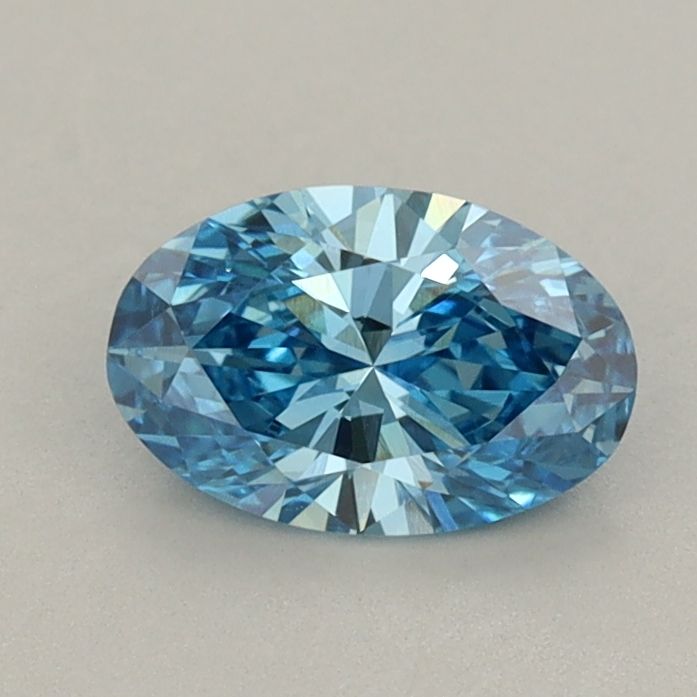 0.65 CT Fancy Vivid Blue OVAL