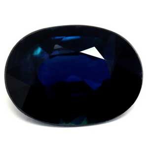 Szafir 1,20 ct, niebieski, szlif owalny