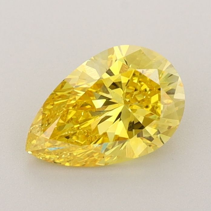 0.91 CT Fancy Vivid Yellow PEAR