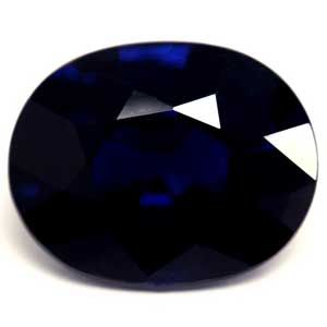 SAPPHIRE FACETED 2.52ct BLUE Deep Blue EC MADAGASCAR HEATED