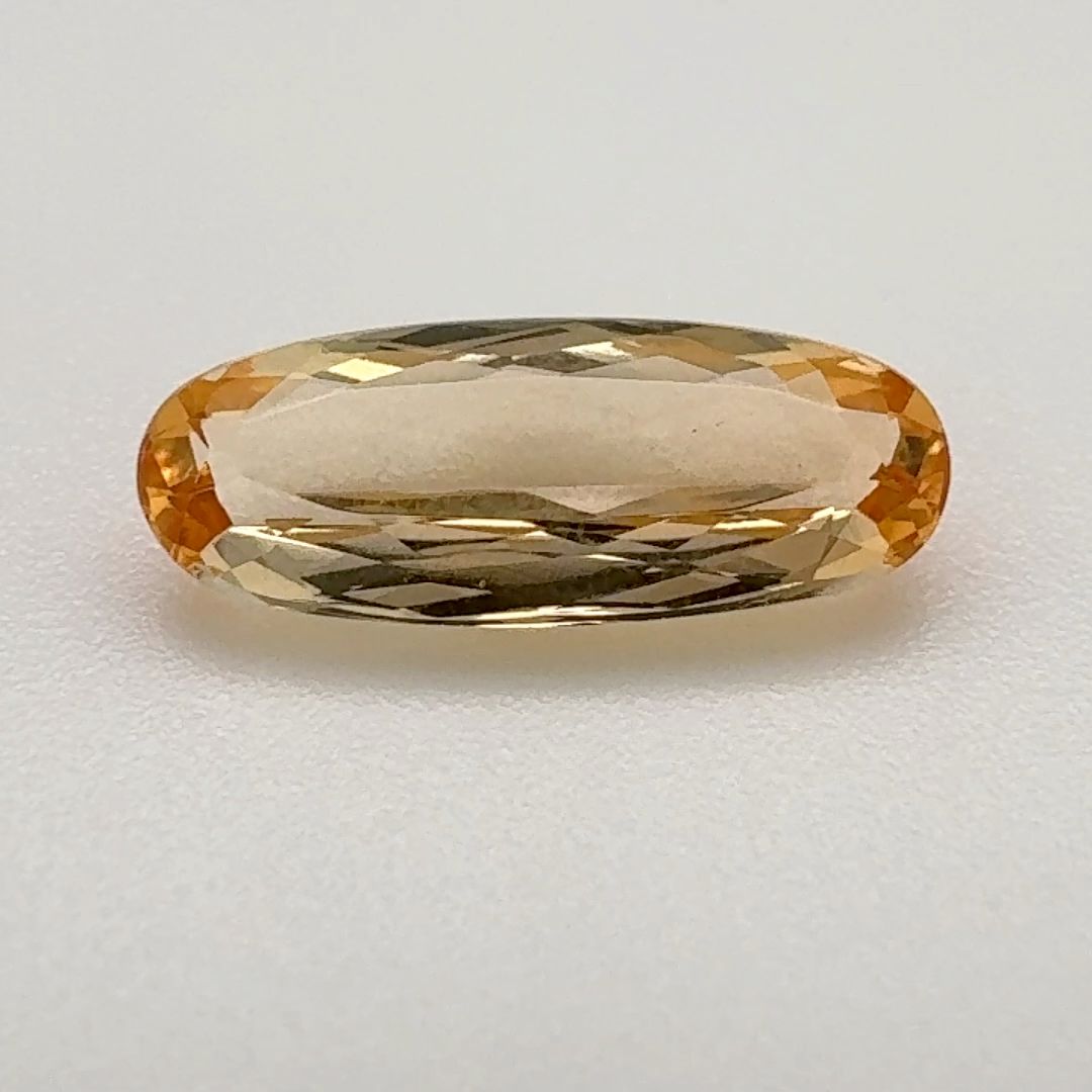 TOPAZ FACETED 2.06ct YELLOW Medium Orangey Yellow EC BRAZIL NONE