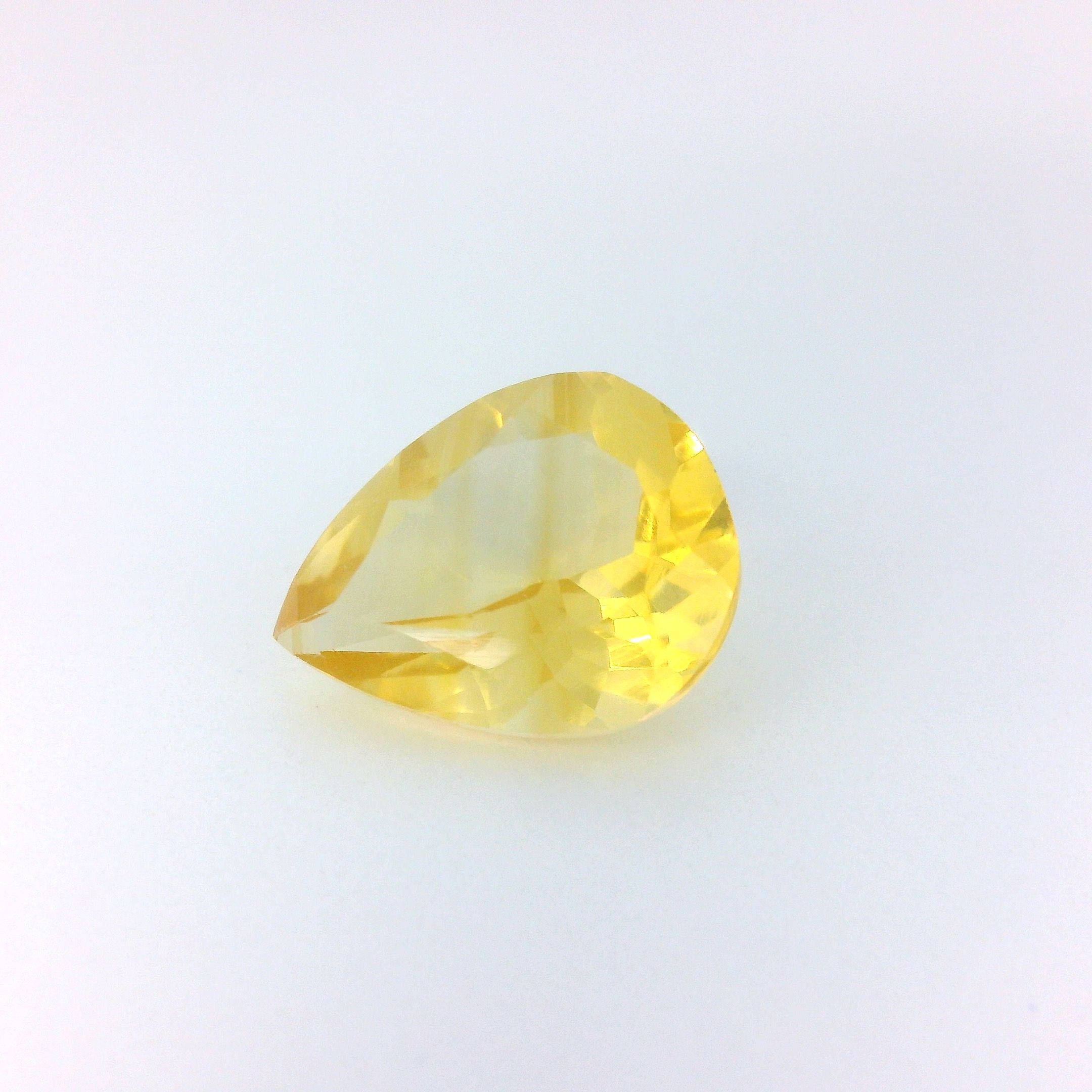 Cytryn 2,56 ct, żółty, szlif gruszka