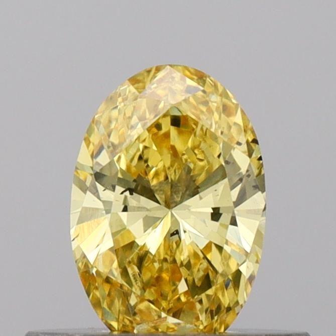 0.41 CT Fancy Vivid Yellow OVAL