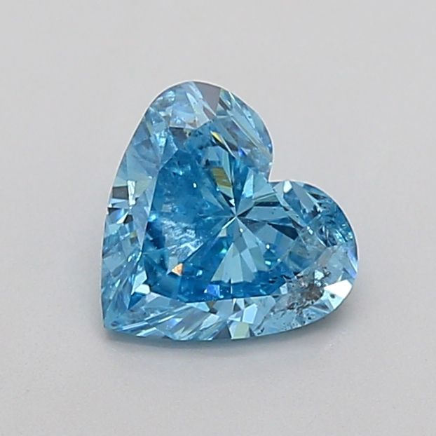 1.02 CT Fancy Intense Blue HEART