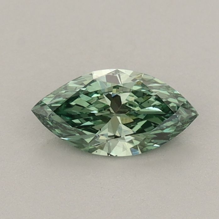 0.38 CT Fancy Vivid Green MARQUISE