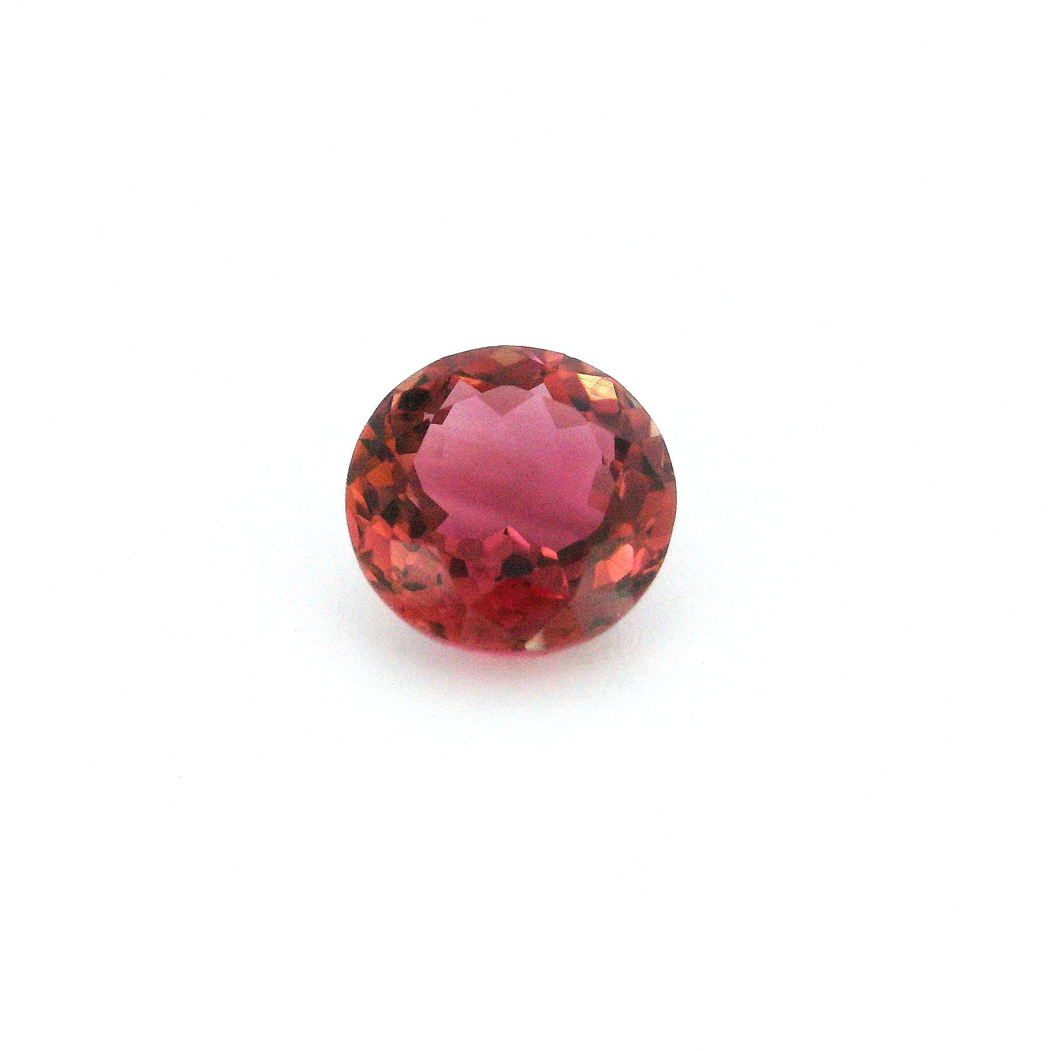 Turmalin 1,96 ct, różowy, szlif okrągły