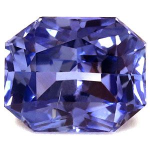 Szafir 1,65 ct, niebieski, szlif szmaragdowy