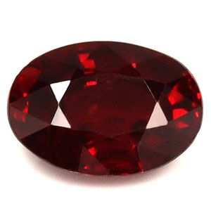 Rubin 1,01 ct, czerwony, szlif owalny