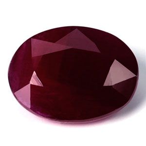 Rubin 3,07 ct, czerwony, szlif owalny