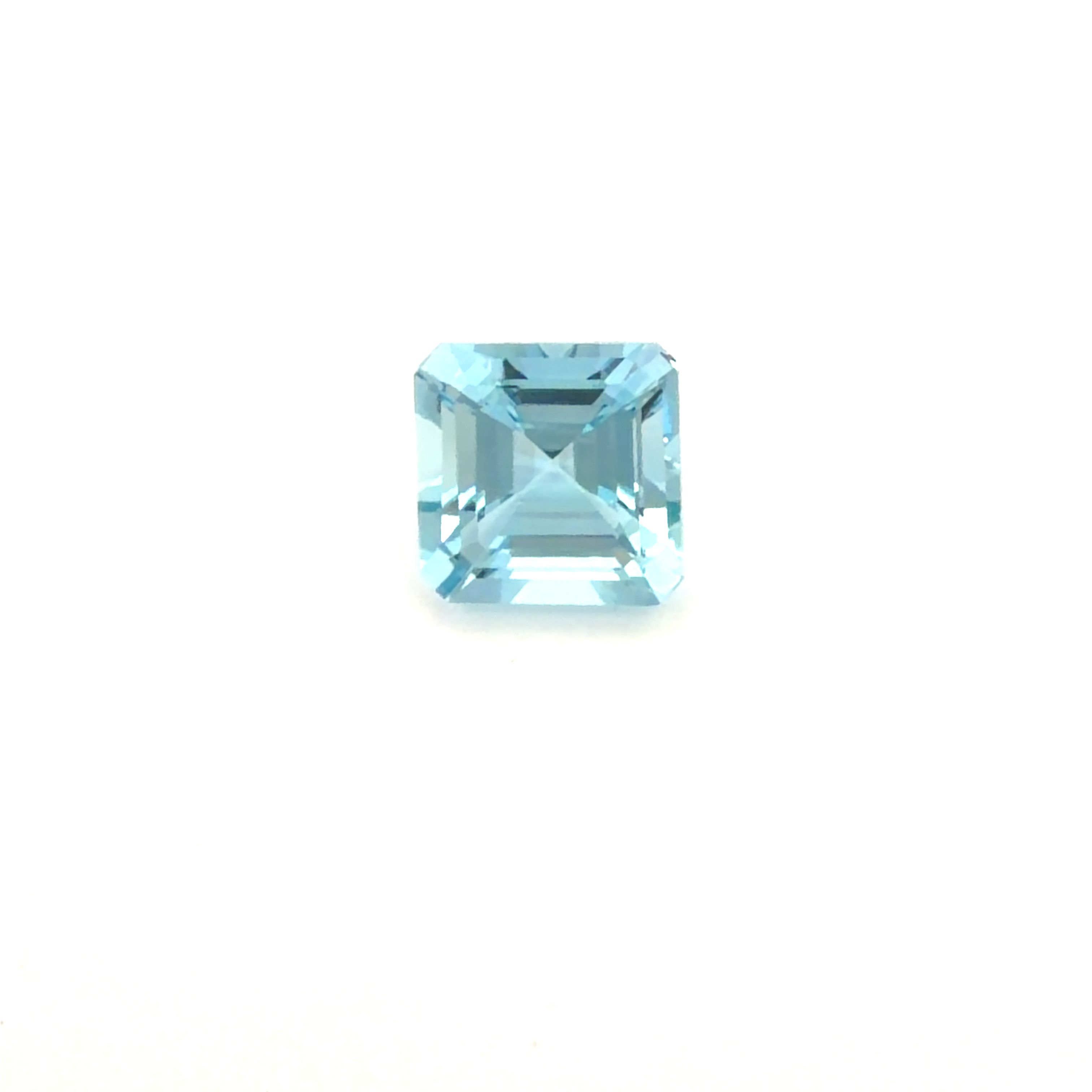 Akwamaryn 2,48 ct, niebieski, szlif ośmiokątny