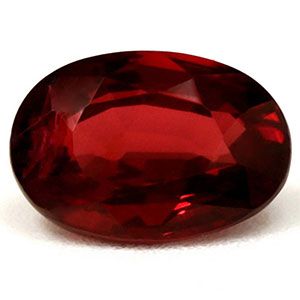 Rubin 1,08 ct, czerwony, szlif owalny