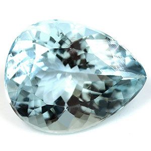 Akwamaryn 5,35 ct, niebieski, szlif gruszka