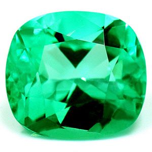 Szmaragd 3,92 ct, zielony, szlif cushion