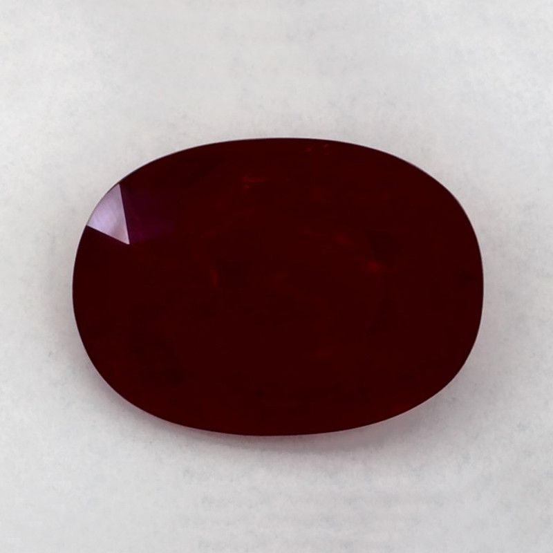 RUBY FACETED 3.59ct RED Red SI MOZAMBIQUE HEATED