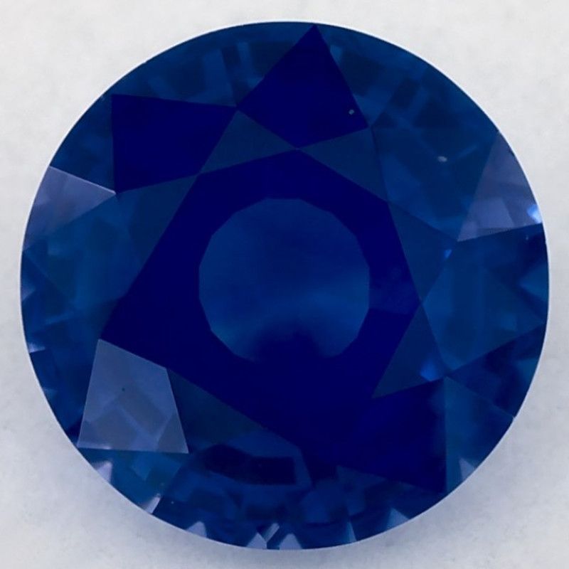 Szafir 1,91 ct, niebieski, szlif okrągły