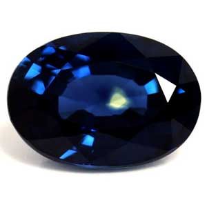 Szafir 1,19 ct, niebieski, szlif owalny