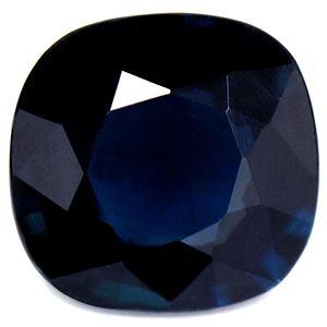 Szafir 1,33 ct, niebieski, szlif cushion