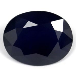 SAPPHIRE FACETED 3.81ct BLUE Navy Blue EC THAILAND HEATED