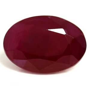 Rubin 1,26 ct, czerwony, szlif owalny