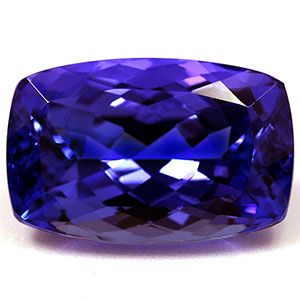 Tanzanit 5,27 ct, niebieski, szlif cushion