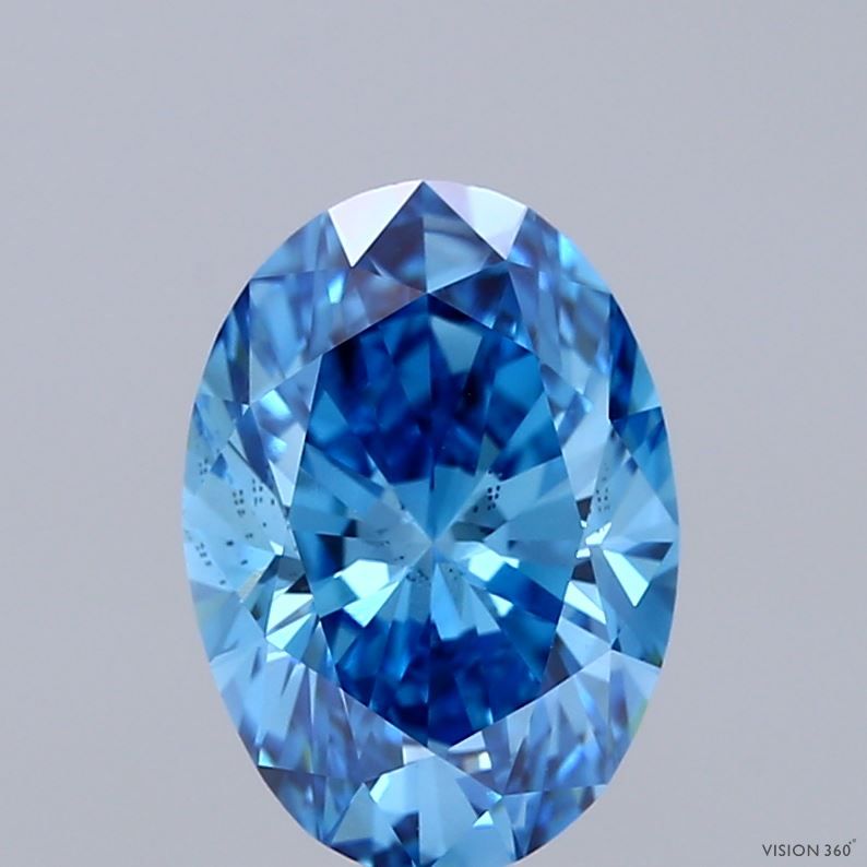 1.0 CT Fancy Vivid Blue RADIANT