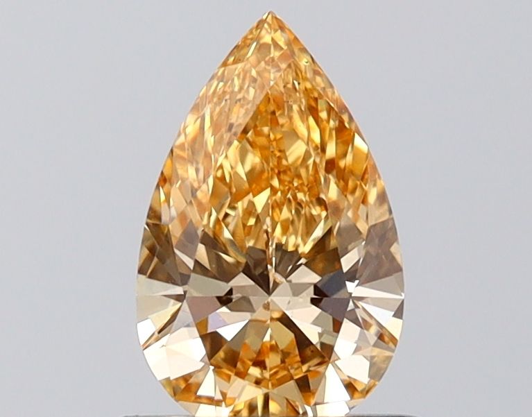 1.0 CT Fancy Intense Orange PEAR