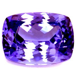 Tanzanit 1,75 ct, niebieski, szlif cushion