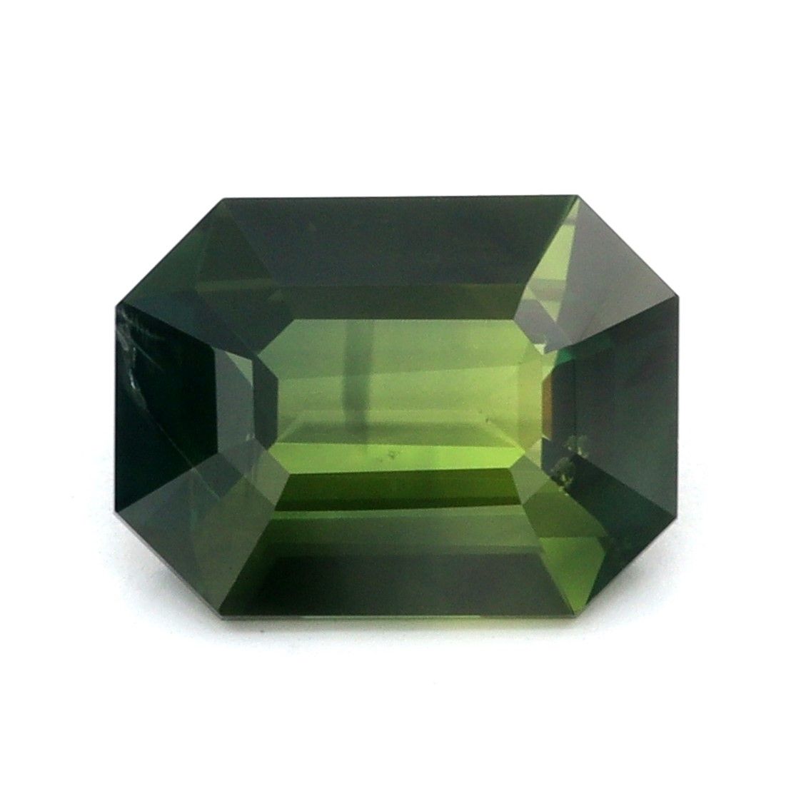 Szafir 1,54 ct, wielobarwny, szlif szmaragdowy