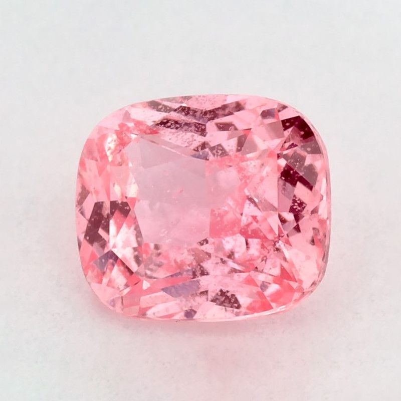 Szafir 1,02 ct, różowy, szlif cushion