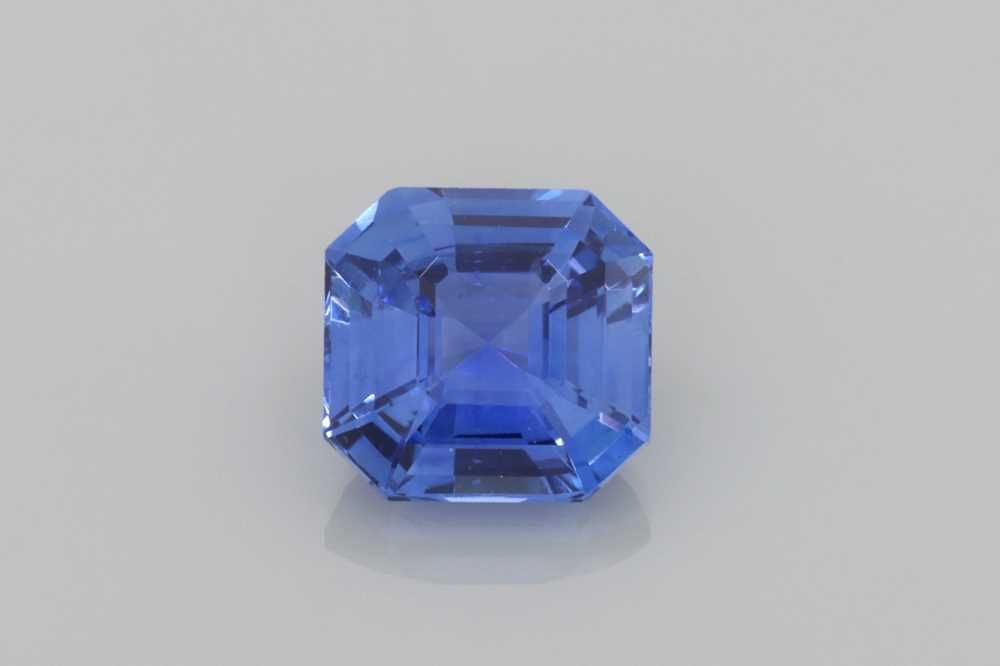 Szafir 1,16 ct, niebieski, szlif asscher