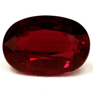 Rubin 1,09 ct, czerwony, szlif owalny